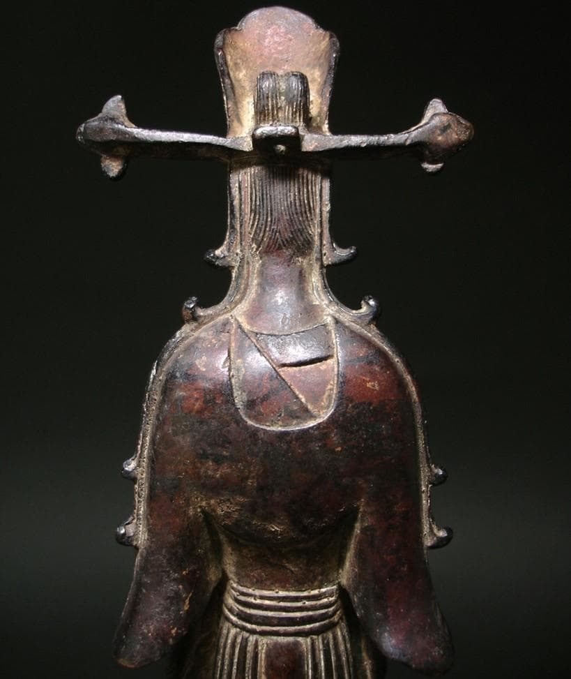 【白鳳仏】◆『金銅救世観音菩薩立像「壬子年十月吉日作之」銘』仏像◆検）飛鳥仏