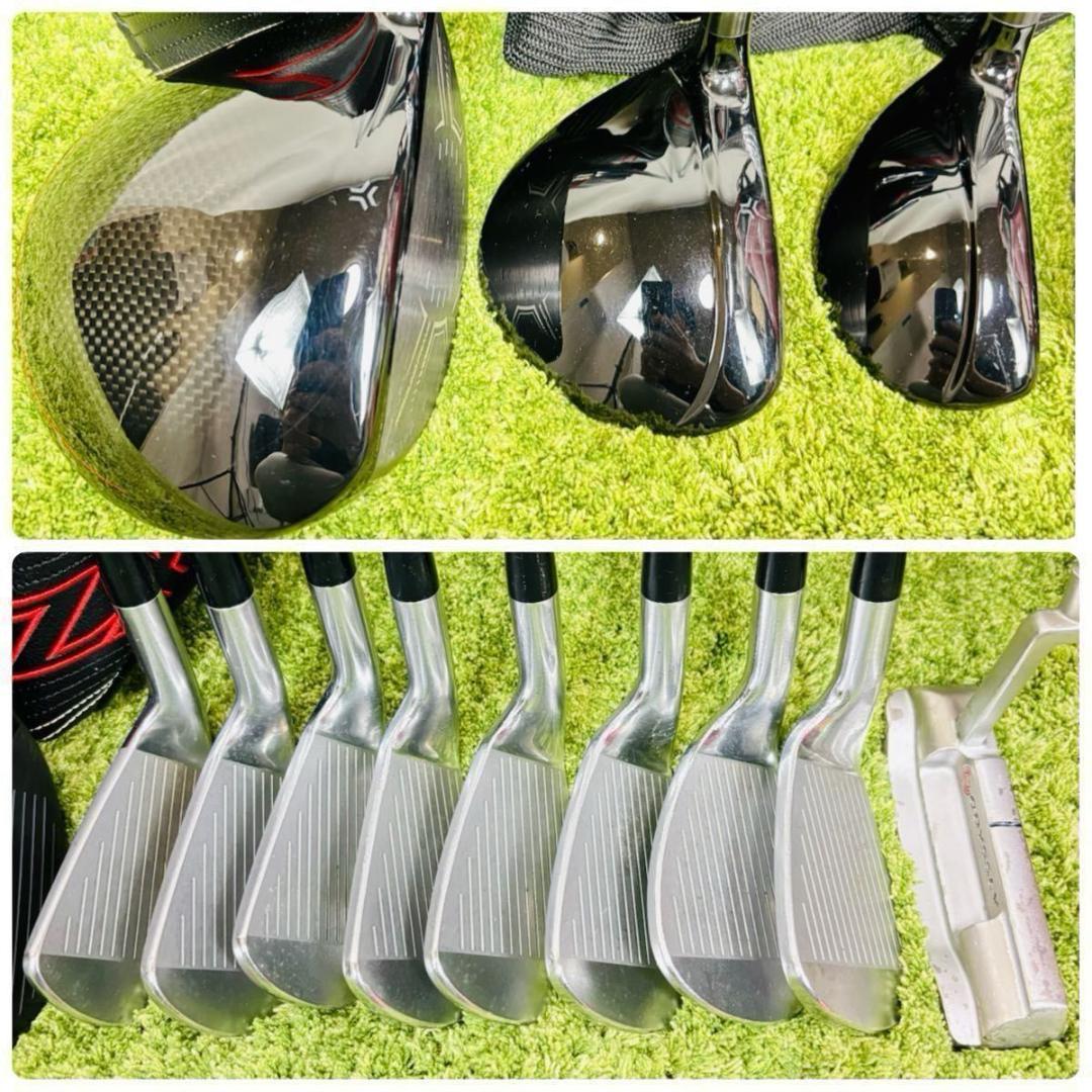 スリクソン　ZX　メンズ　ゴルフセット　11本　キャディバッグ　フレックスS