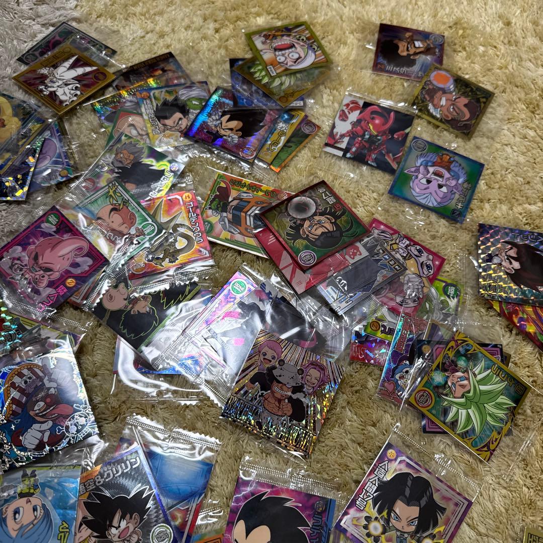 ワンピース、ドラゴンボール　他　ウエハースシール　まとめ売り【5473