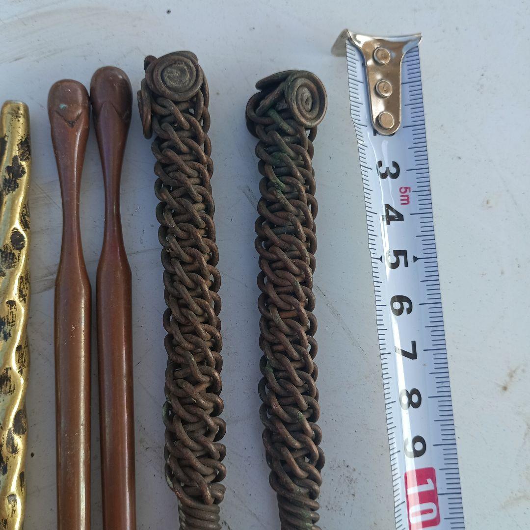 2007）火箸　四組＋半端/　火ばし　/茶道具　風炉　手あぶり　長火鉢