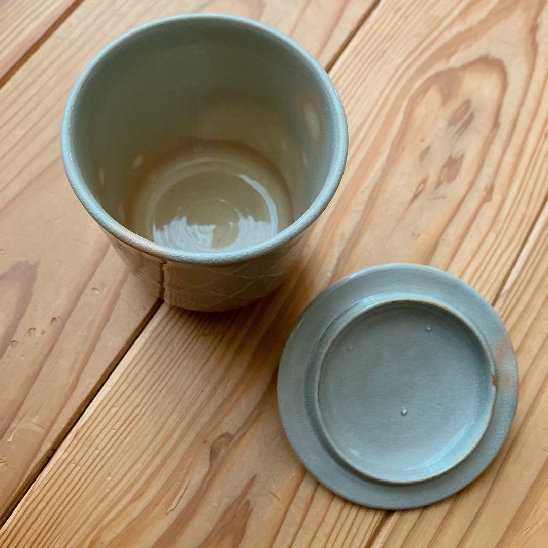 十四代　坂倉新兵衛　萩焼　聴泉庵　茶碗　蓋付き　湯呑み