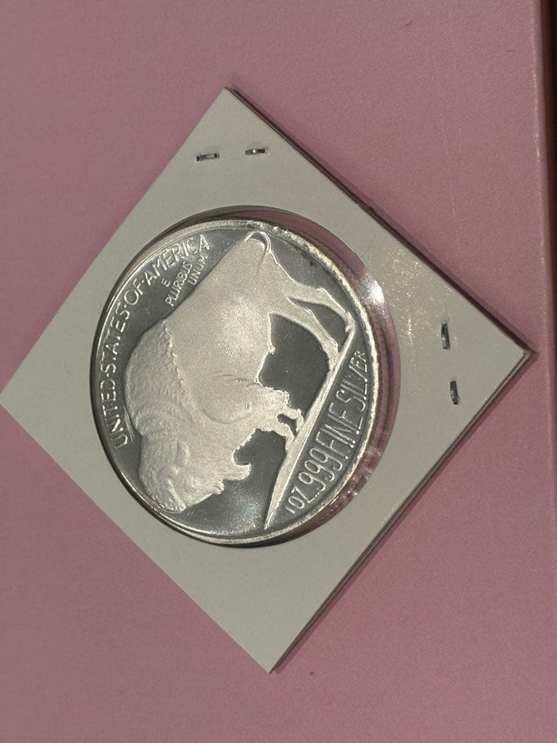 純銀メダル　1オンス　アメリカ　バッファロー・インディアン