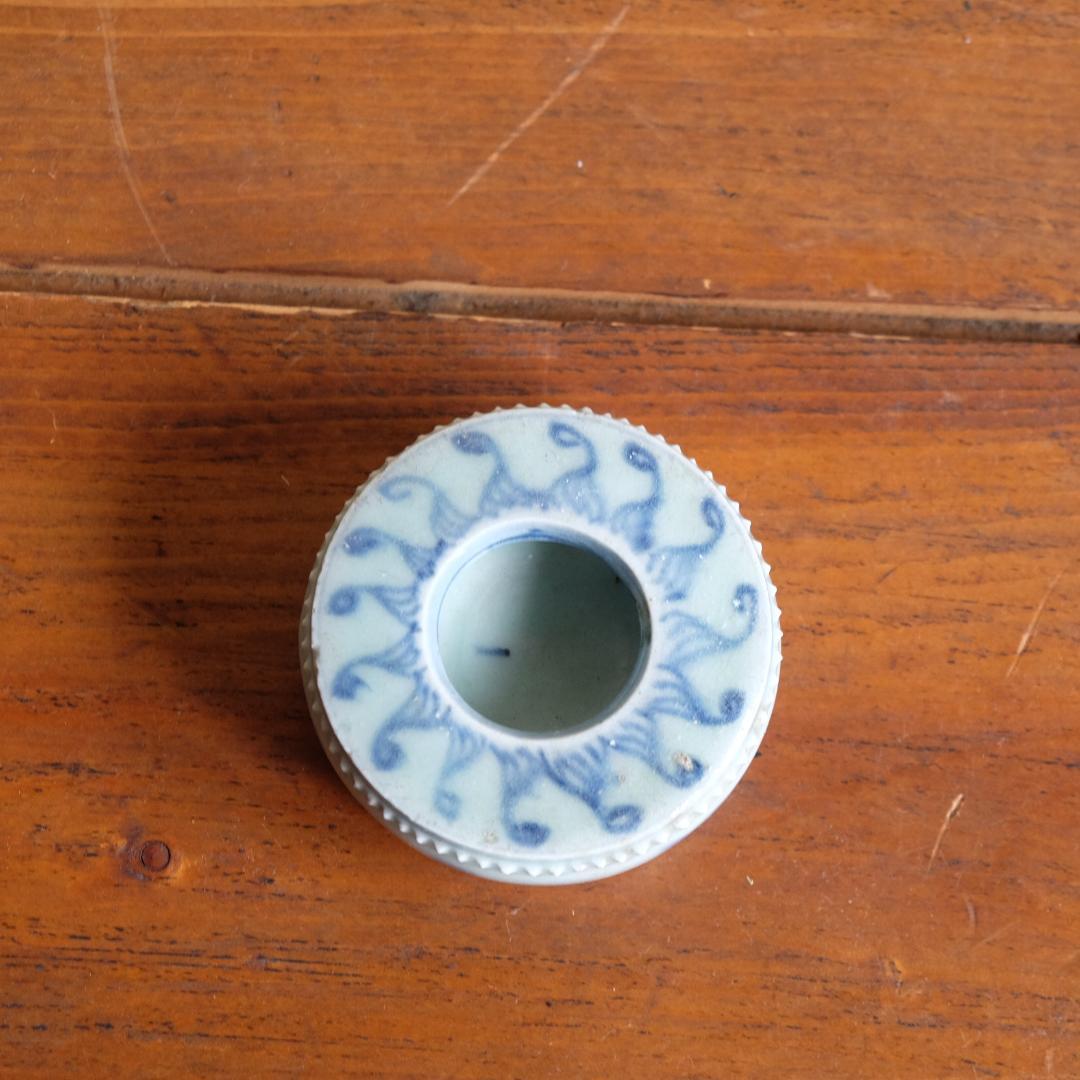 李朝／染付／水滴／水孟