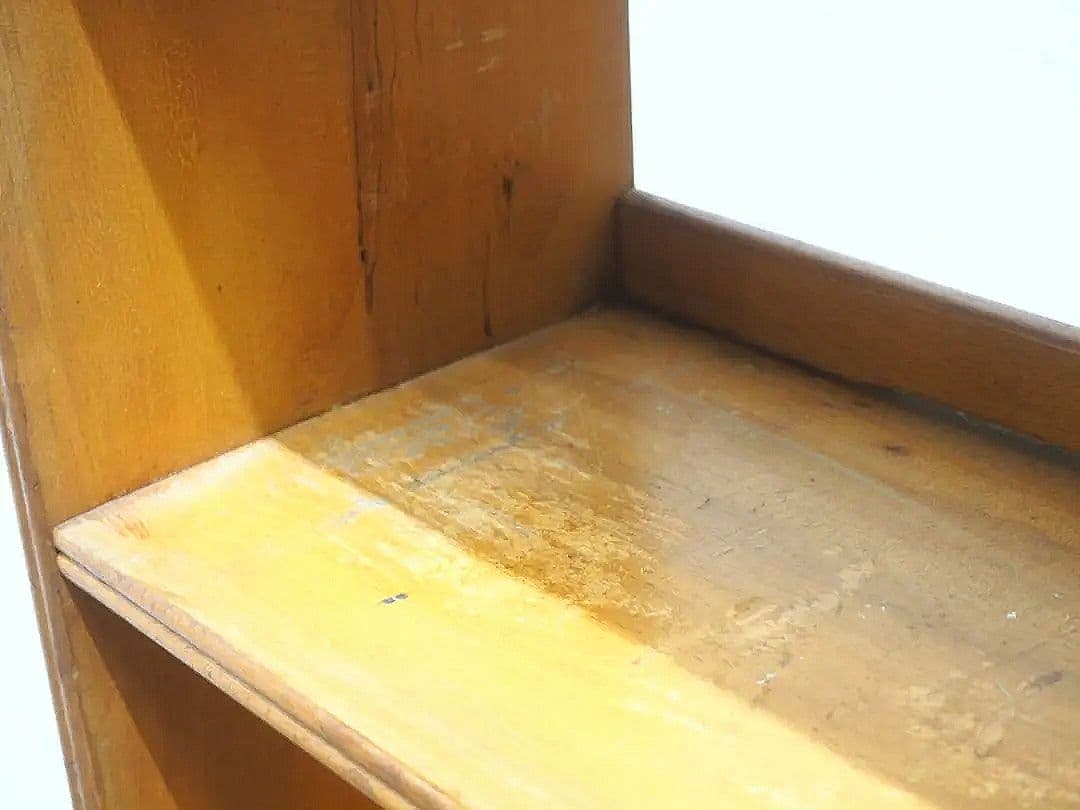 1303 ビンテージ　小振りな本棚　収納棚　ブックラック　ケース　古家具　レトロ