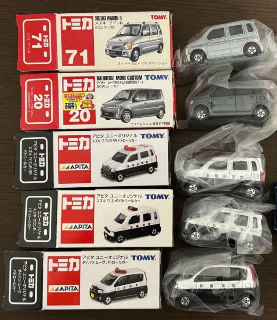 トミカ スズキワゴンR ダイハツムーヴ 5台セット
