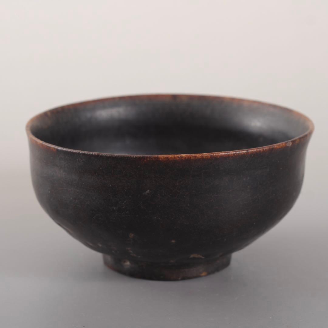 李朝 黒高麗 黒釉 茶碗 茶道具 朝鮮美術 古美術 古道具 黒釉茶碗