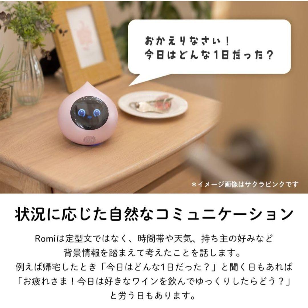 会話AIロボットRomi ロミィ（Lacatan）新モデル スカイブルー