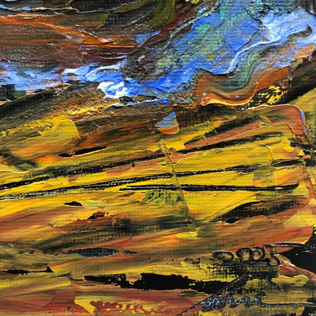 油彩『Burger Set』