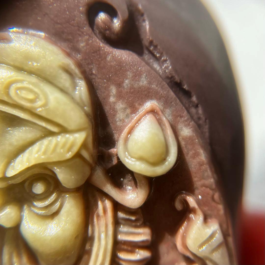 レア 天然石 パープル ローブジェイド 硬玉 ジェダイト 彫刻 魔除け 希少品