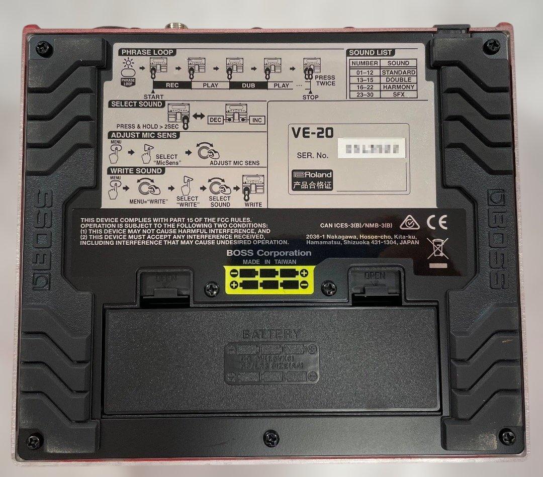 BOSS VE-20 Vocal Performer ボーカルエフェクター