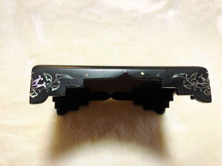 骨董品100年もの螺鈿細工箱　時代物漆器 古美術