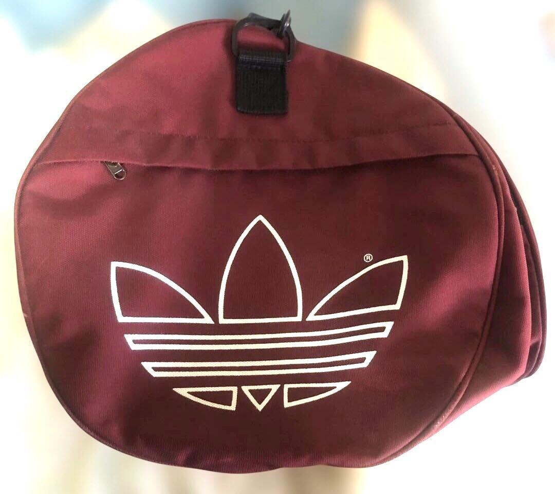 adidas ボストンバッグ バーガンディ
