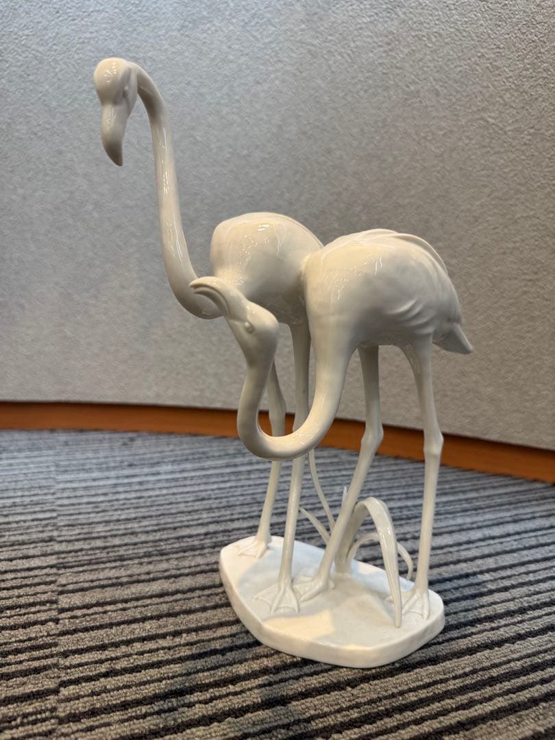 マイセン　フラミンゴ　置物