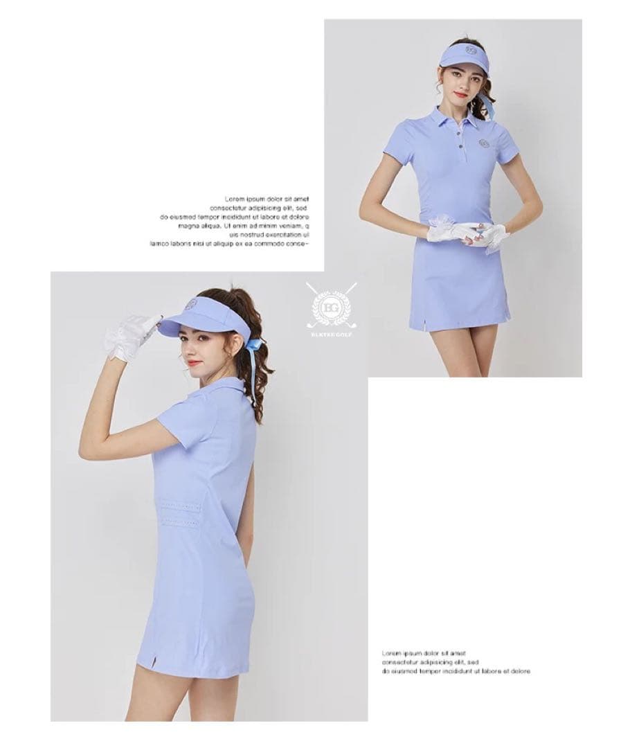 韓国ゴルフウェア　輸入　スカート　タイト　ミニ　レディース　トップス