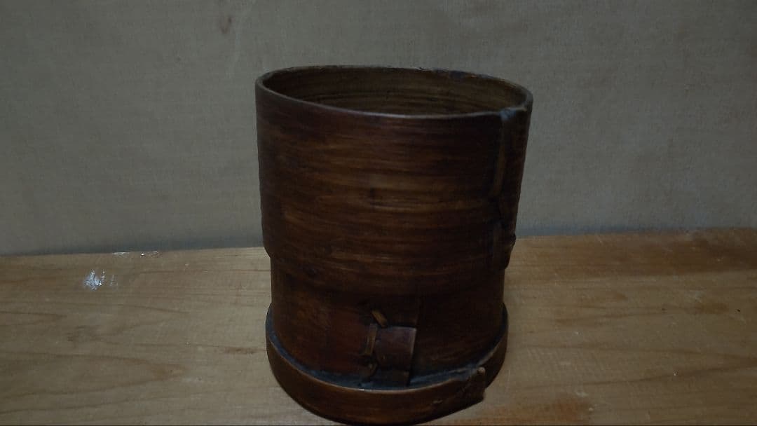 木製　円形　わっぱ　桶　古道具　時代物　古物