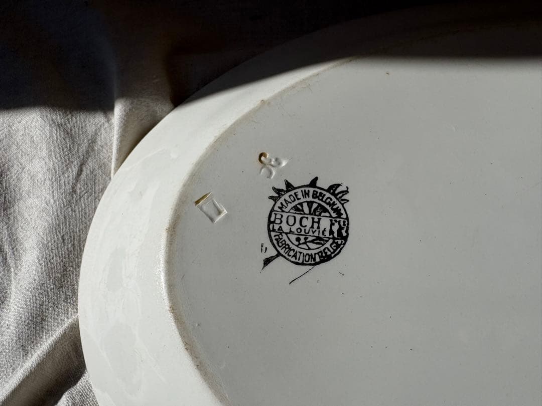 アンティーク　BOCH オーバルプレート　皿