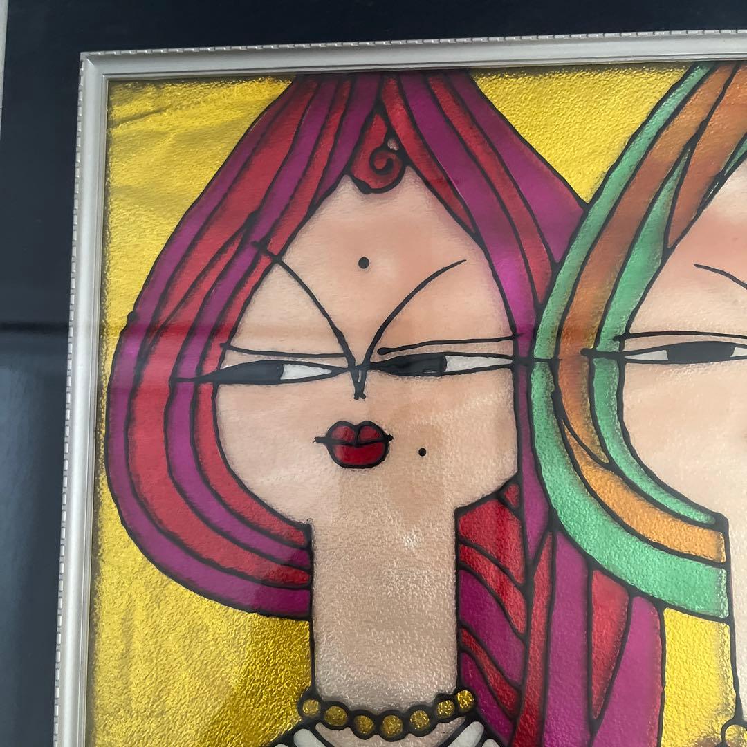 絵画 アート レトロポップ 昭和レトロ 額 インテリア 現代アート カフェ