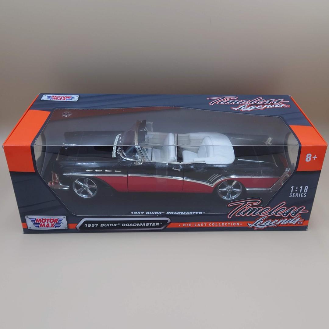 1/18 ビュイック ロードマスター 1957 ブラック/レッド MM製ミニカー