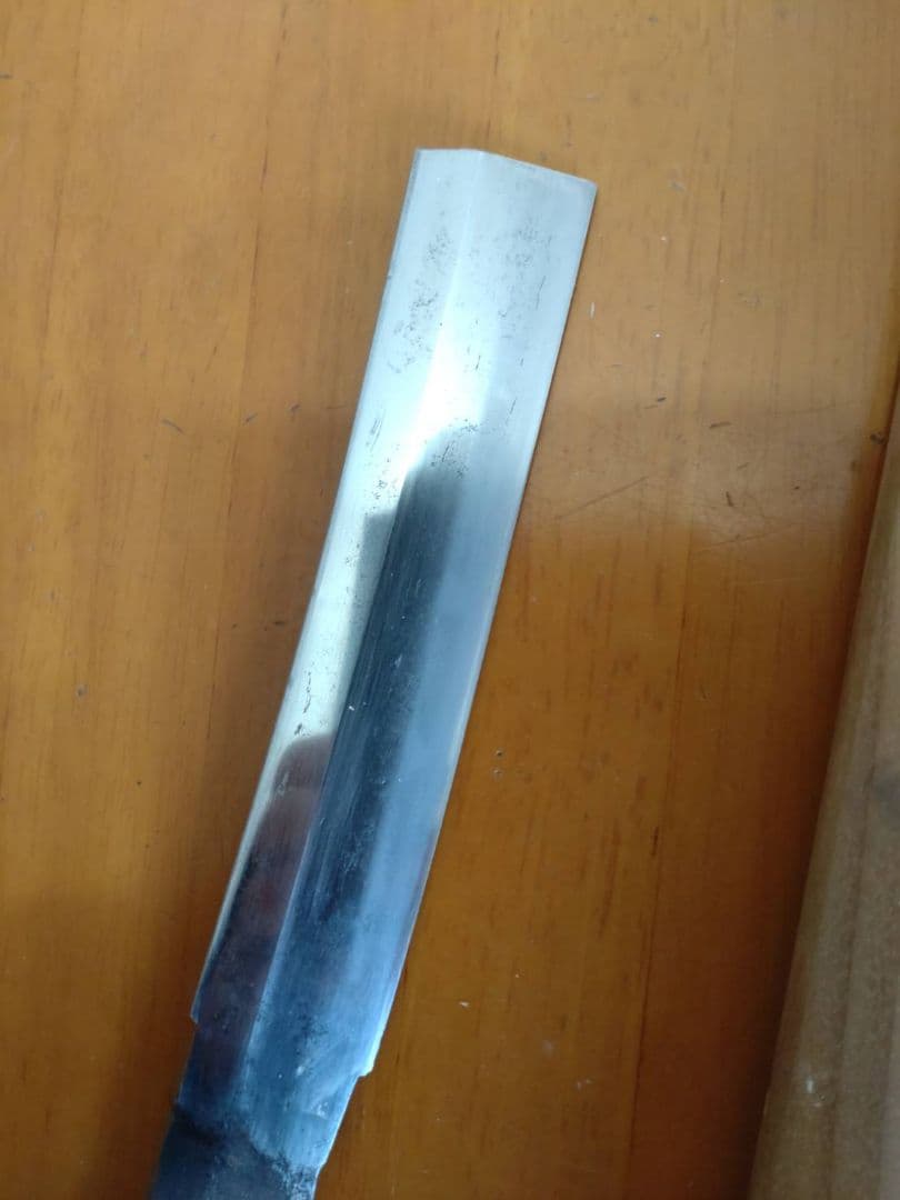 残欠、合法商品　銘(兼次)　直刃紋、竹細工刀、小刀の材料