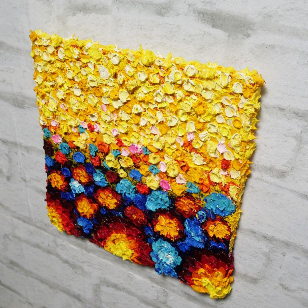 油絵 絵画 アートパネル【flower garden】