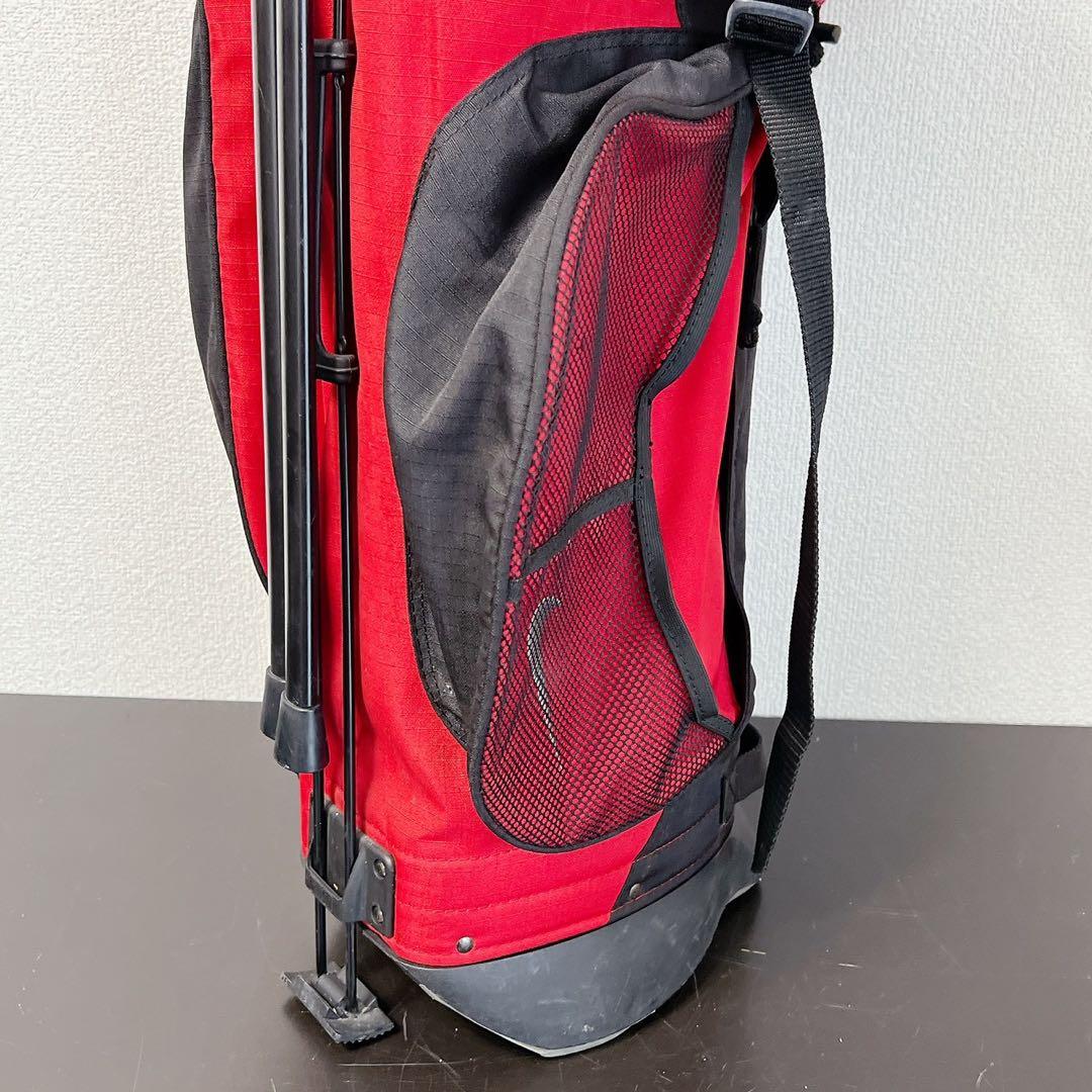 NIKE ナイキ 軽量 スタンドキャディバッグ 4分割 レッド ブラック ゴルフ