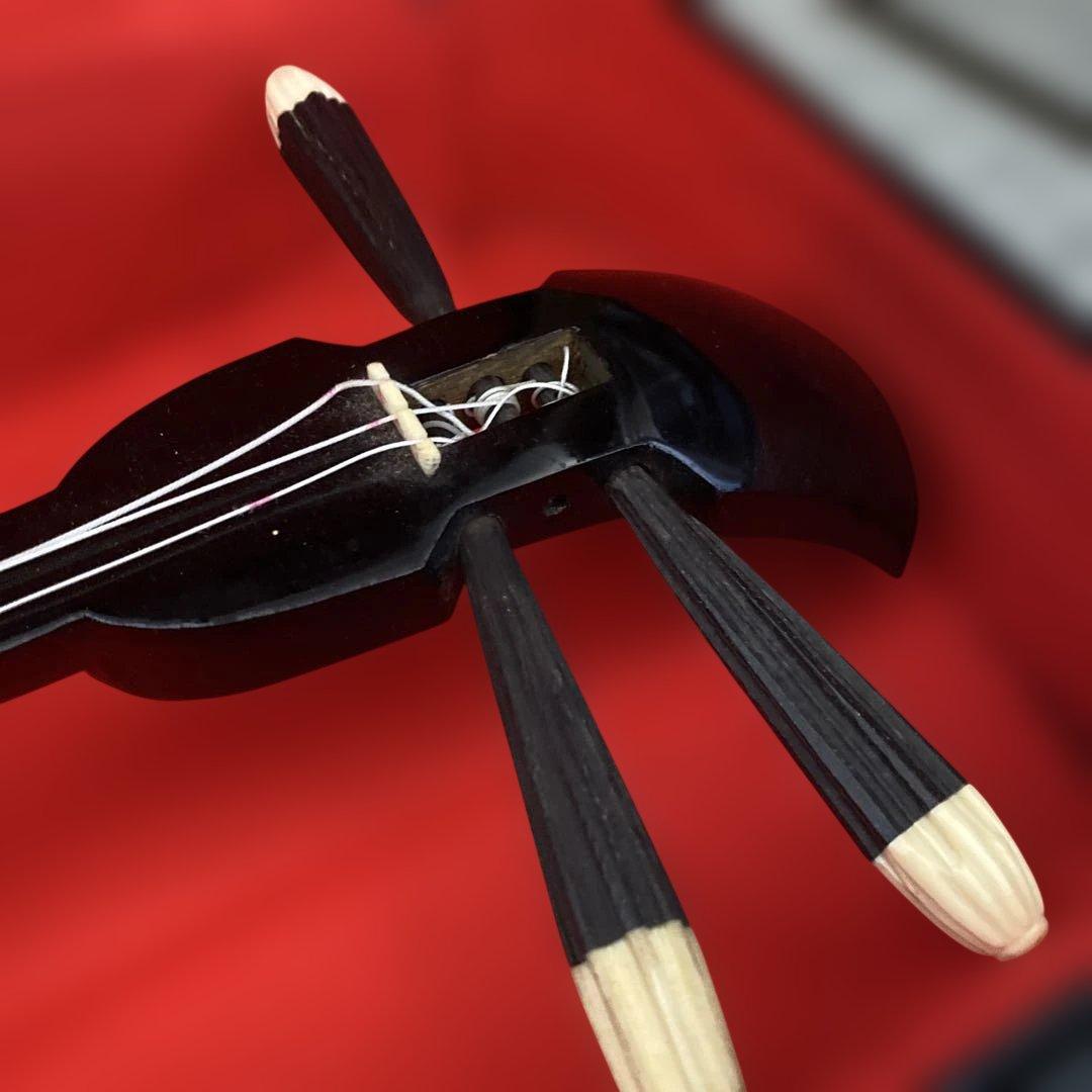 三線 蛇皮 ケース付き 破損あり