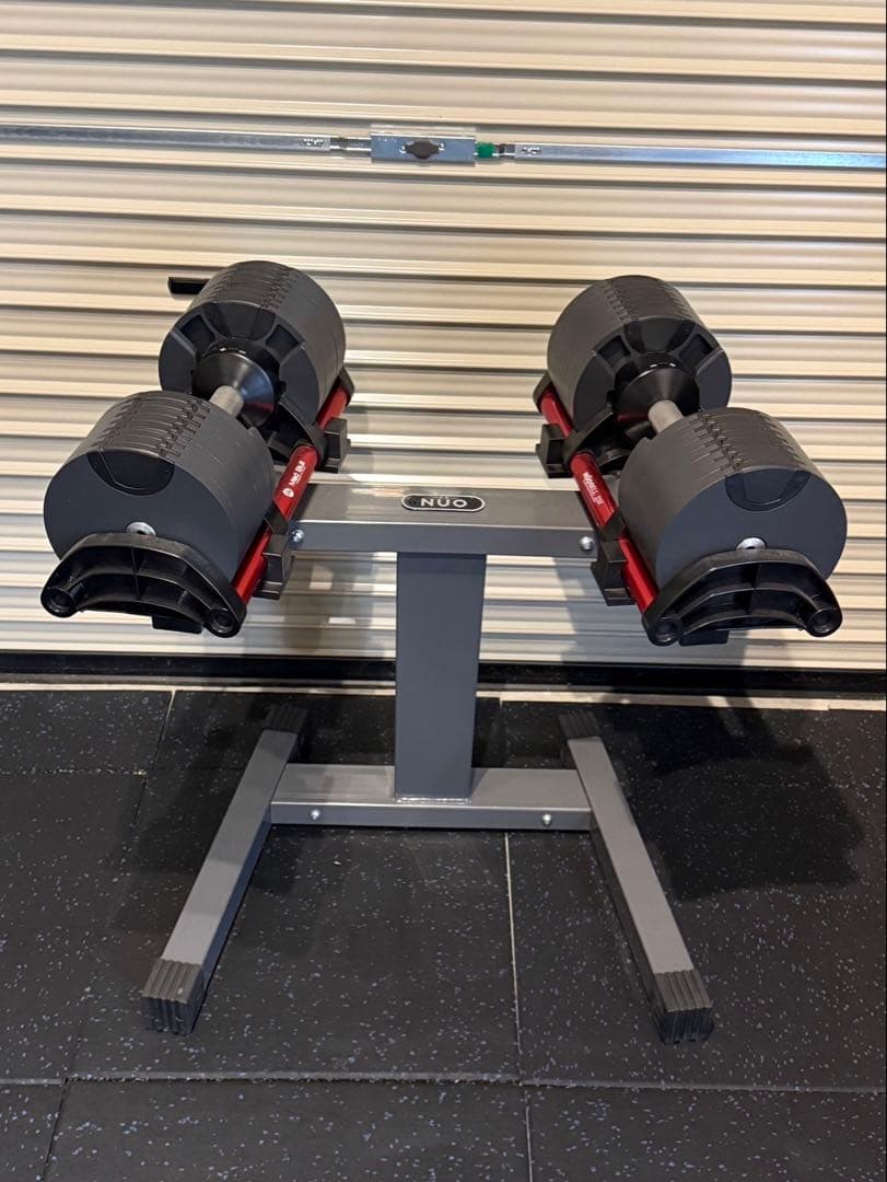 NUO 可変式ダンベル スタンド付き フレックスベル 2kg刻み 32kg 2個