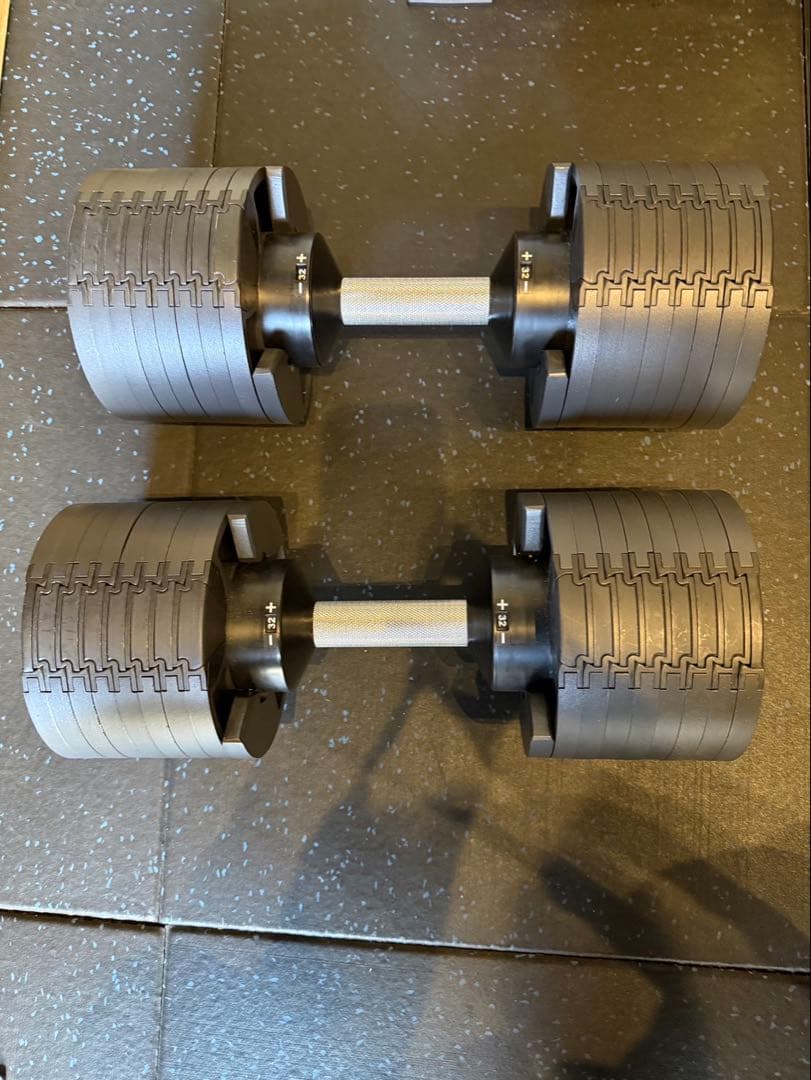 NUO 可変式ダンベル スタンド付き フレックスベル 2kg刻み 32kg 2個