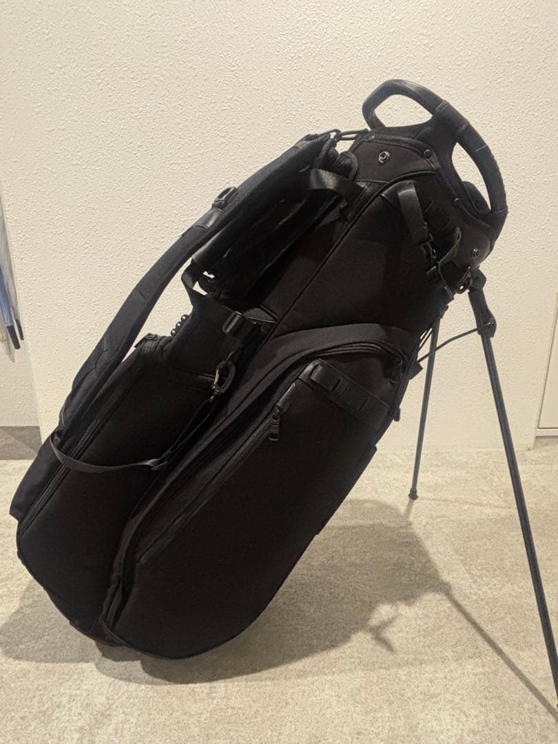 【美品】アッソブ キャディバッグ AS2OV GOLF BLACK 黒
