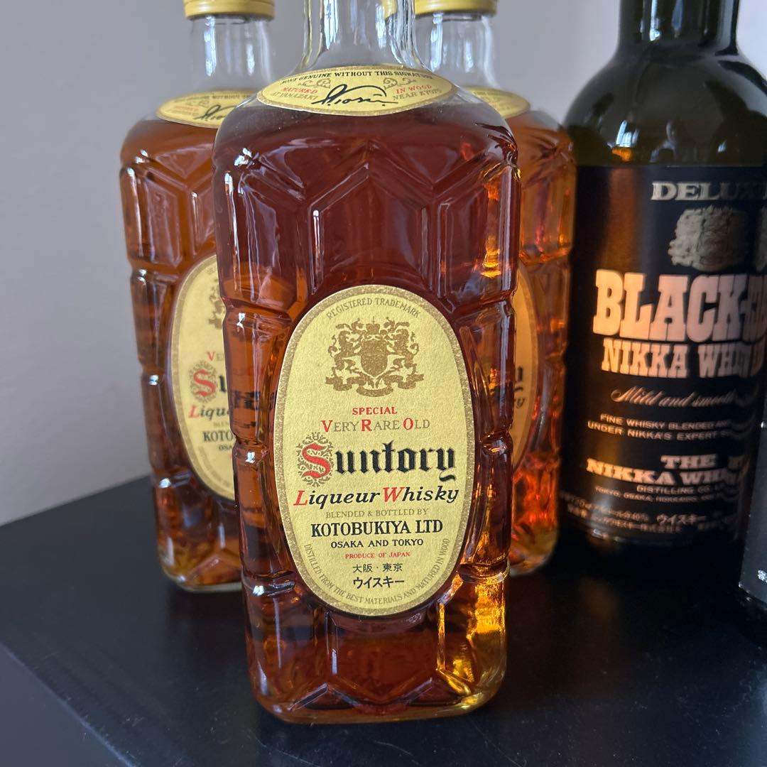 ⭐️古酒⭐️サントリー角瓶復刻版とNikka BLACK-50 6本セット