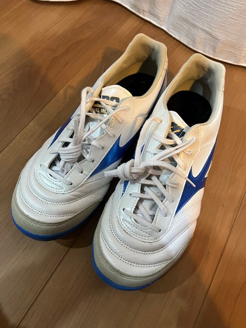 モレリア SALA ELITE TFホワイト×ブルー　フットサルシューズ26.5