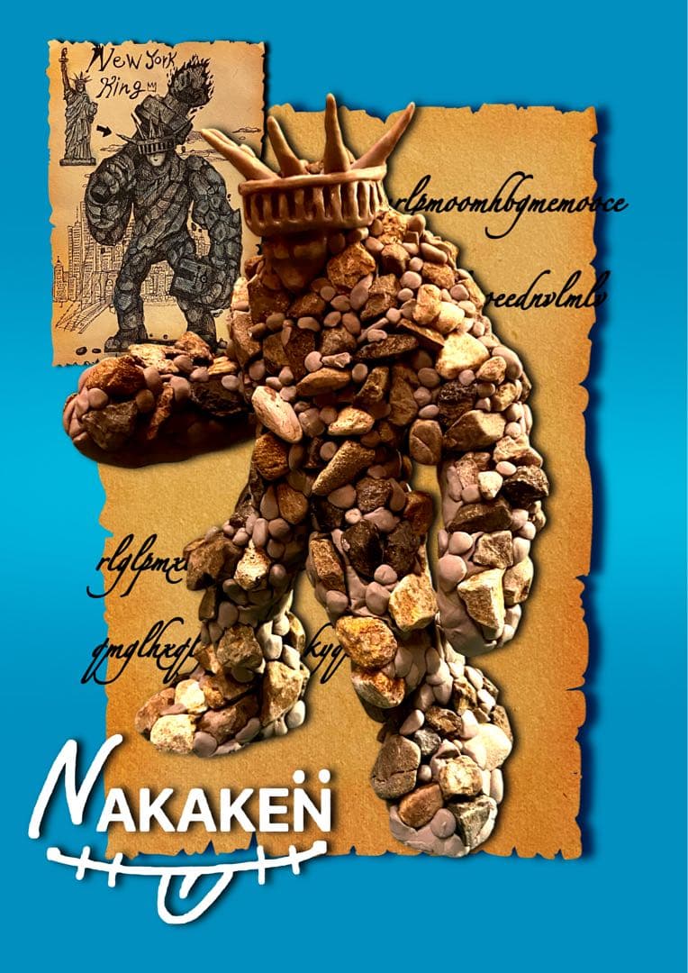 自由の女神岩石フィギュア 約20cm