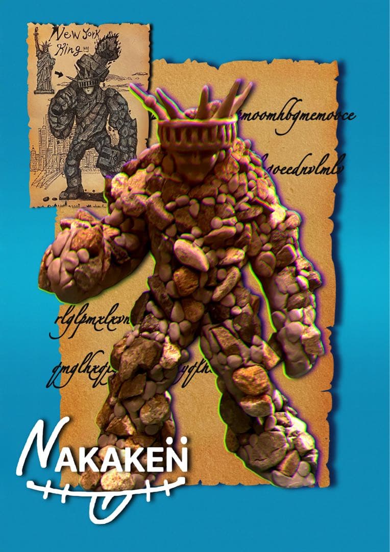 自由の女神岩石フィギュア 約20cm