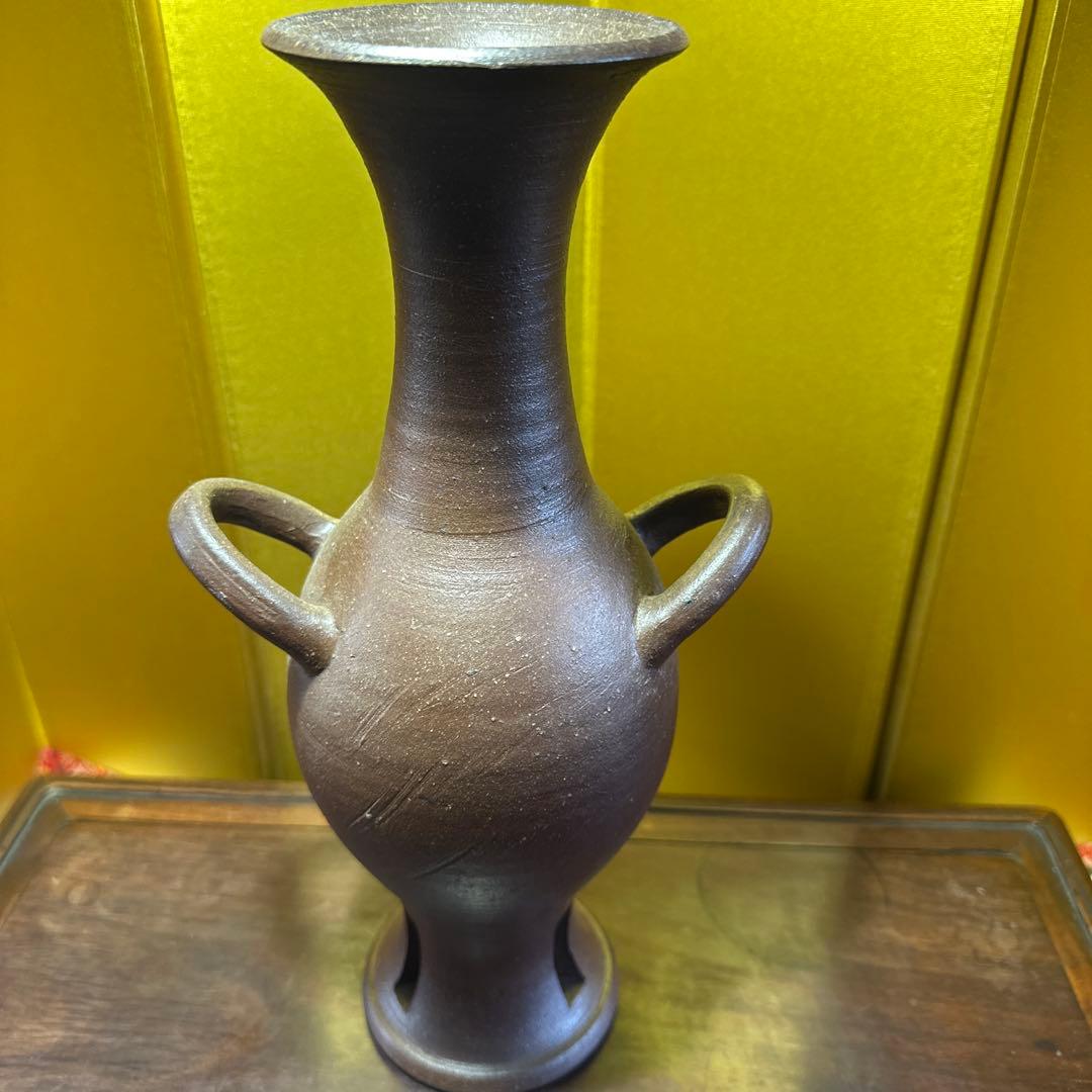 金重陶阳，備前焼，花器，花瓶，置物，インテリア，骨董，