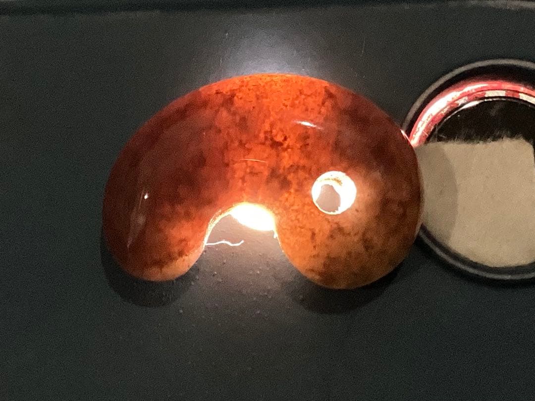 超レア‼️伊勢青石 コレクション　赤茶【ヘマタイト】　レア勾玉　鑑別書無しの安価‼️