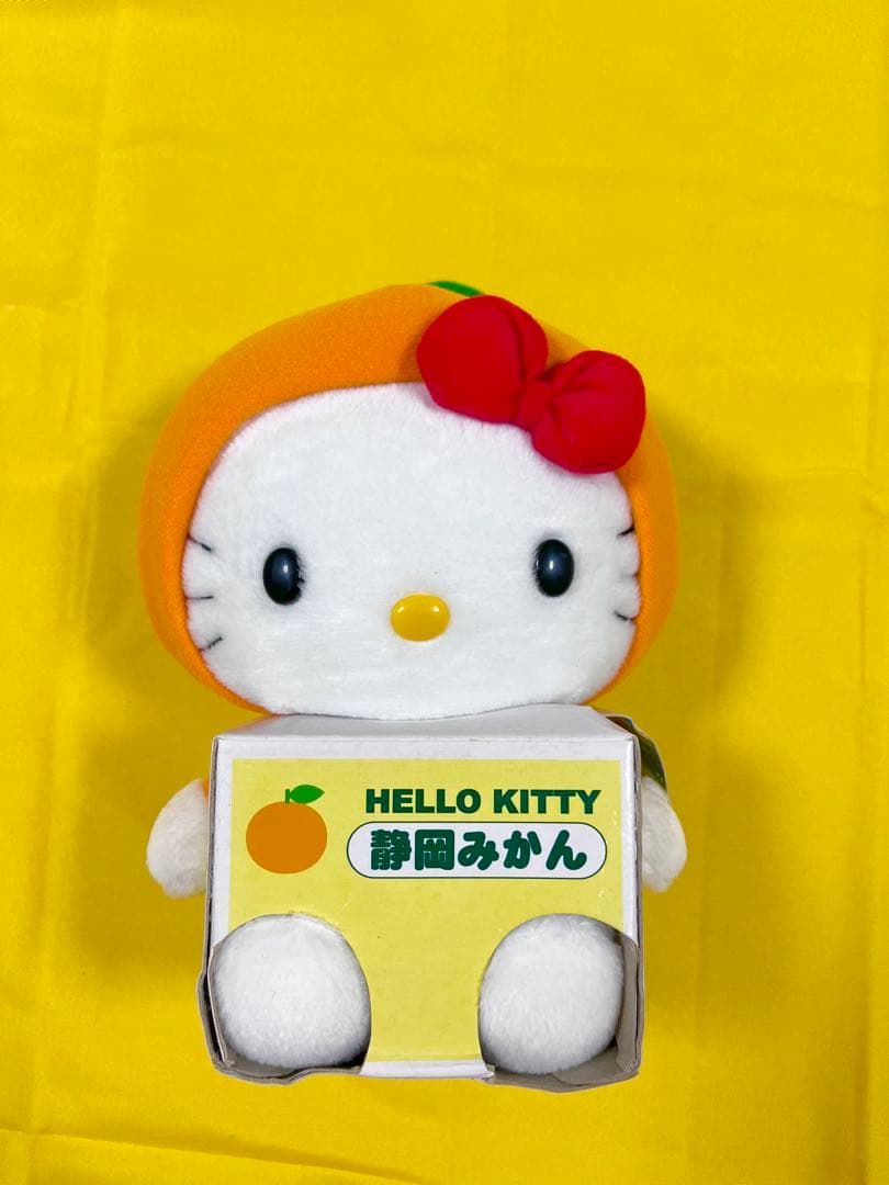 【激レア】【値引げ中】ハローキティ 静岡　みかん帽子 ぬいぐるみ