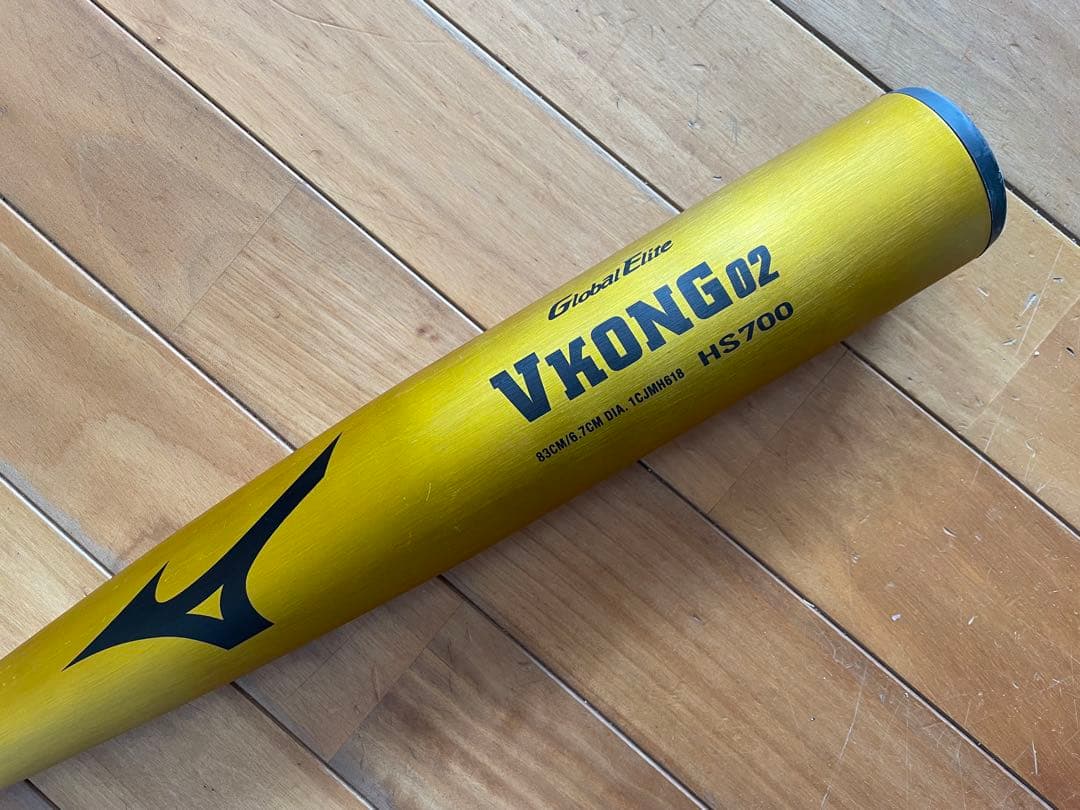 【美品】Ｖコング02 中学硬式 バット83cm