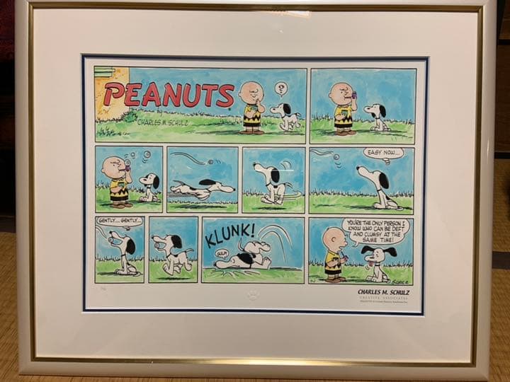 SNOOPY リトグラフ ピーナッツ 値下げ