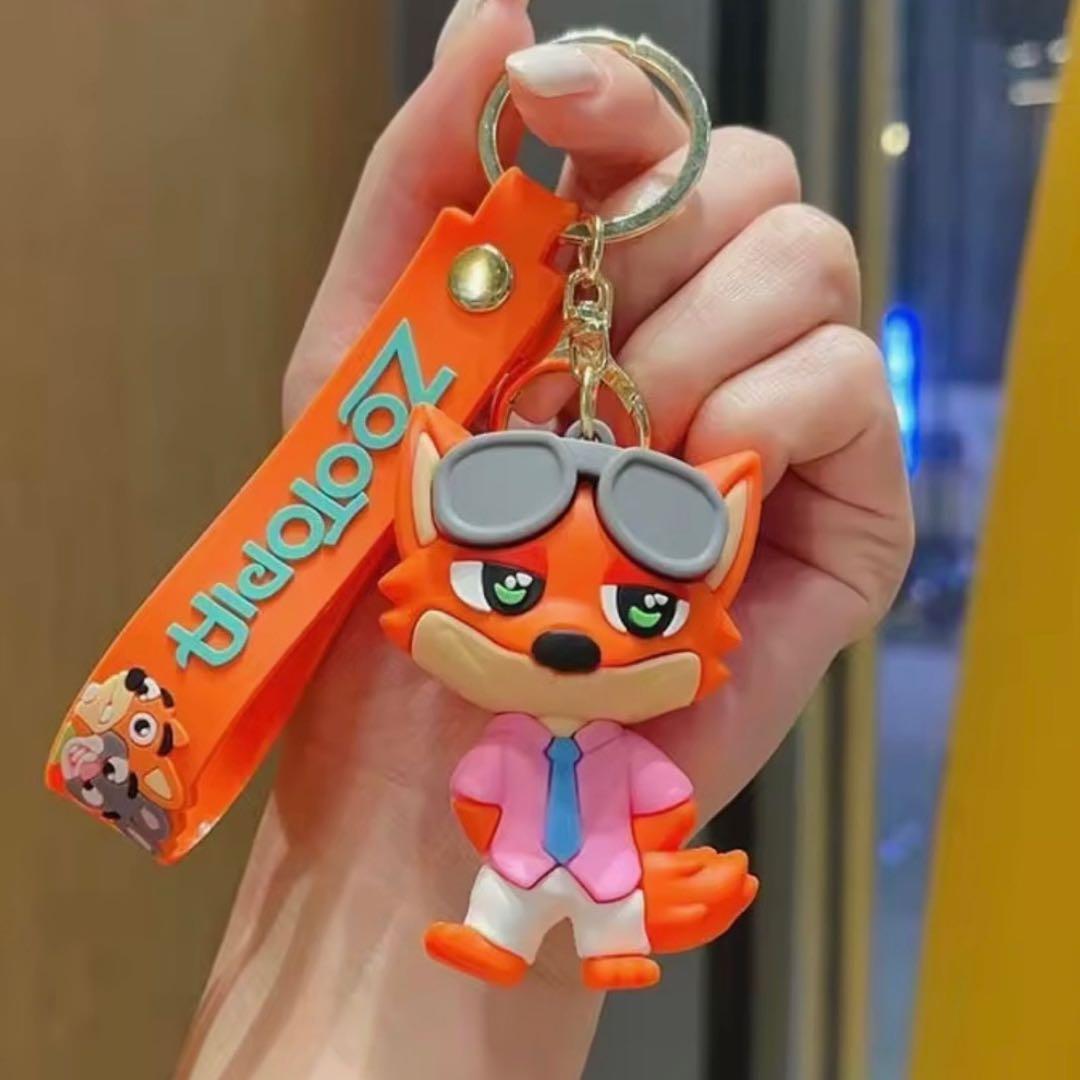 大人気❣️3点セット！ズートピア ニック＆ジュディ＆ゲイリー キーホルダー