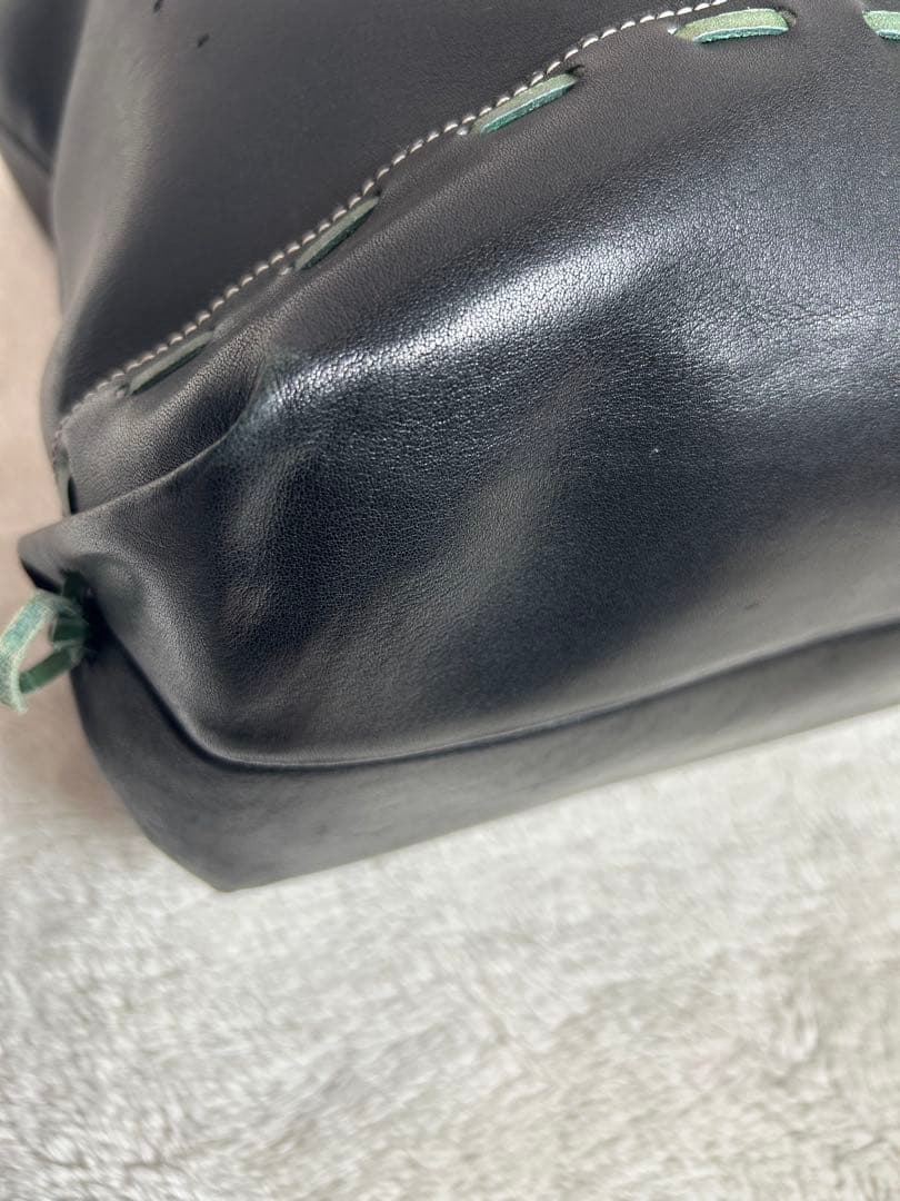 久保田スラッガー✖️ヤクルトスワローズ　グラブトート　大　レザー　ブラック