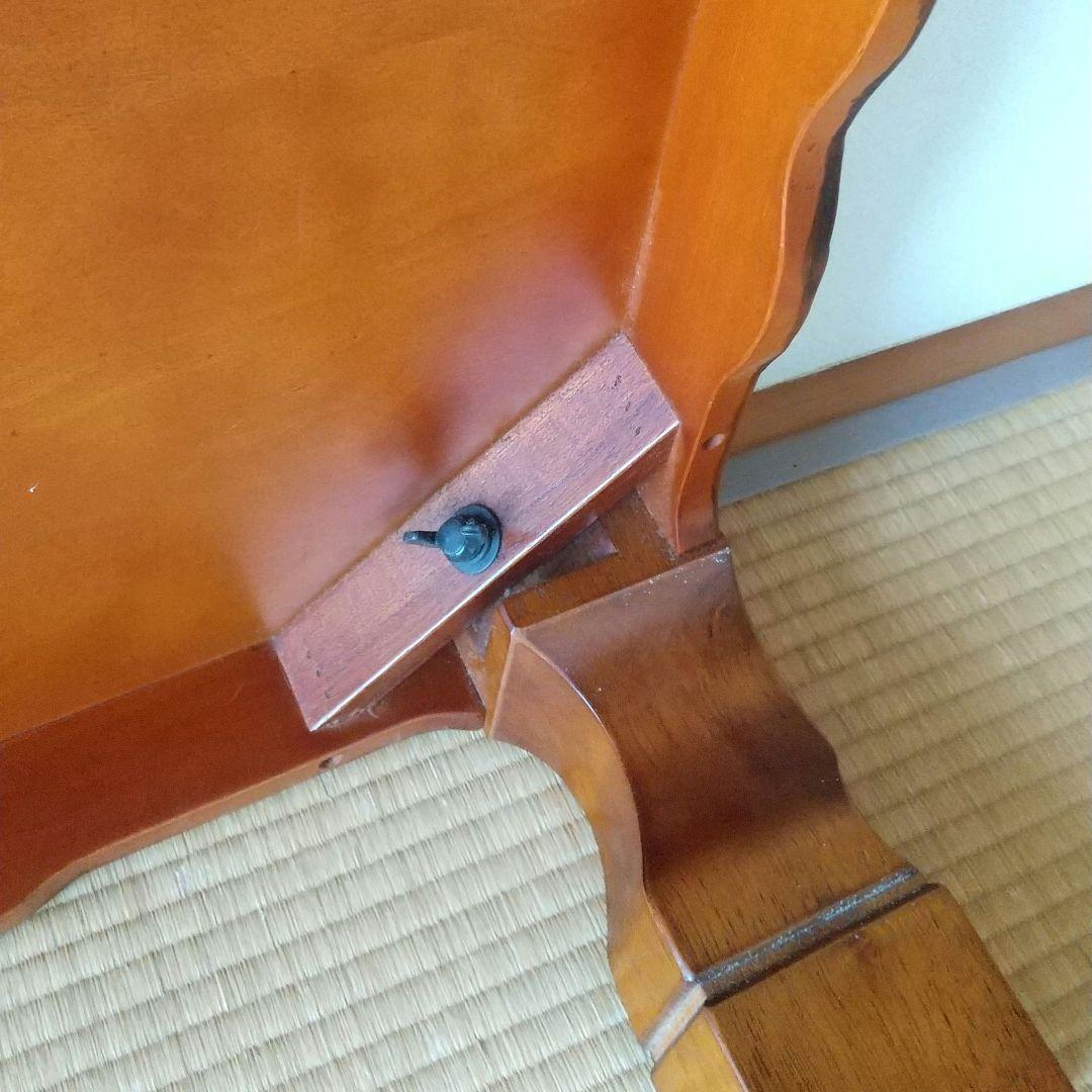 円香川県漆器工業協同組合　彫刻入り木製座卓