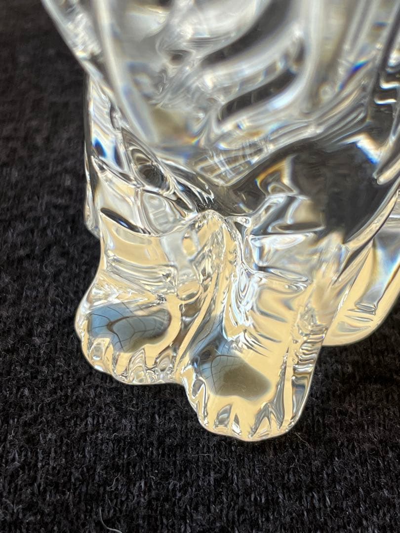 【美品】バカラ　baccarat 干支　虎　置物　ガラス　クリスタル