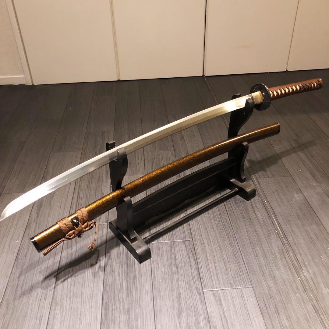 高級模造刀　亜合金刀身　居合刀　茶拵え