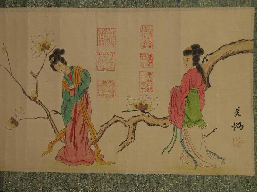 骨董市仕入れ品　中国宋時代の掛軸　激安骨董品　肉筆保証 BD376A8-2