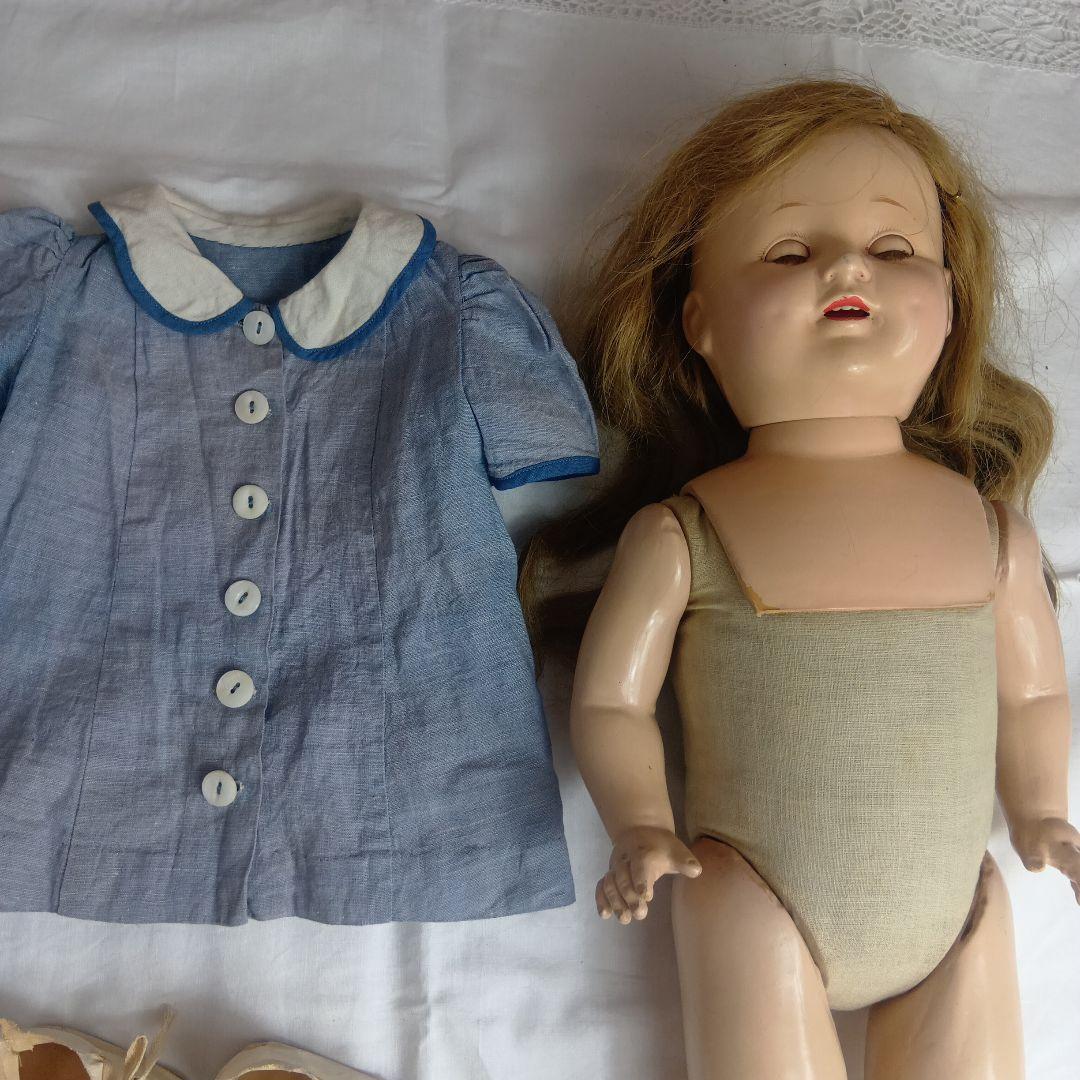 ♥大きく大人しげなヴィンテージ　コンポジションドール♥