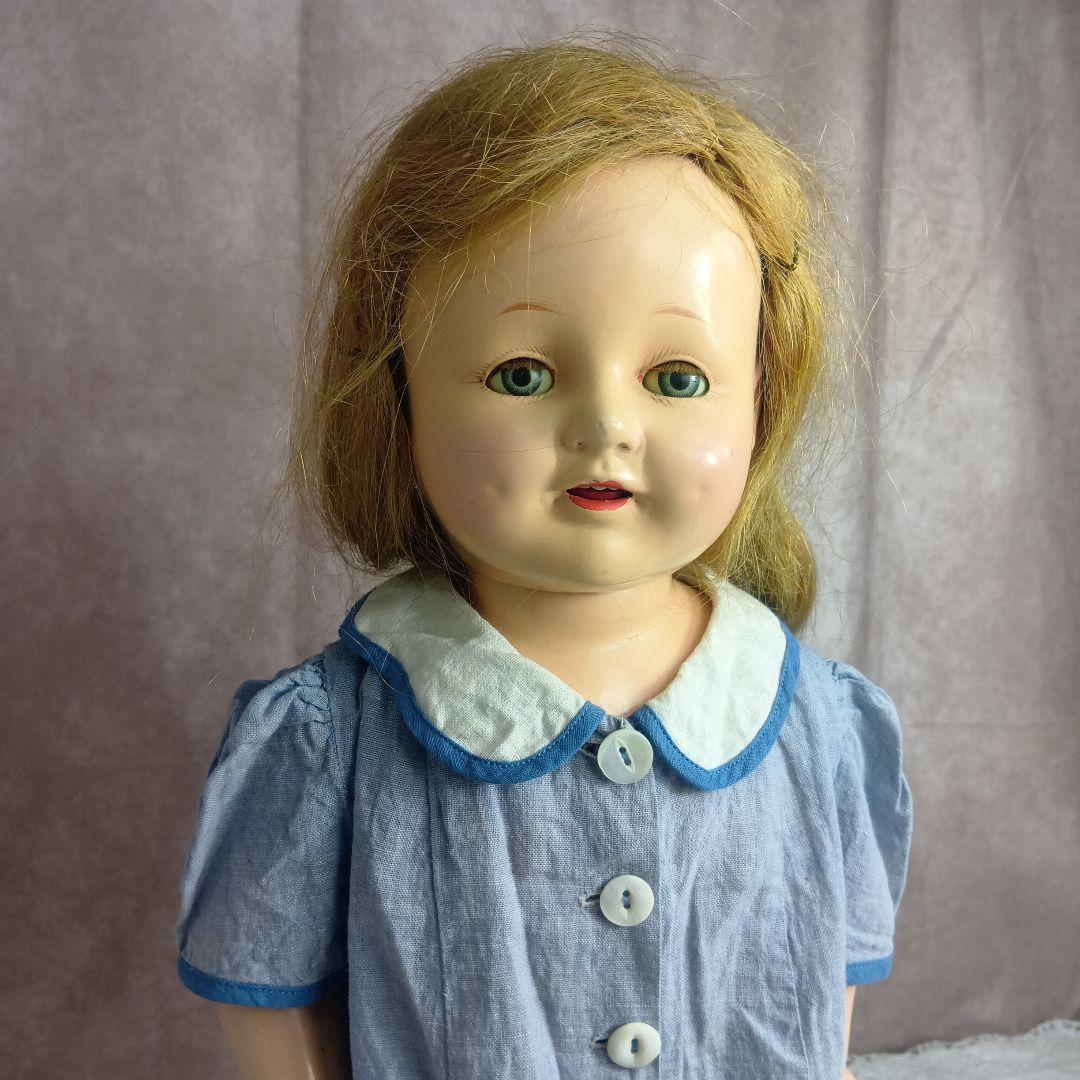 ♥大きく大人しげなヴィンテージ　コンポジションドール♥