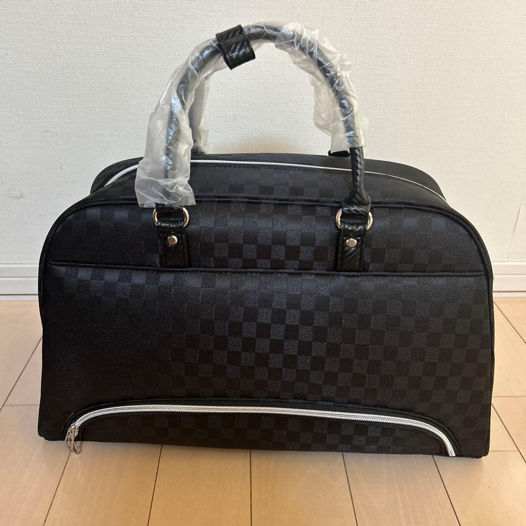 新品　ゴルフバッグ ブラックチェック GGB-X161