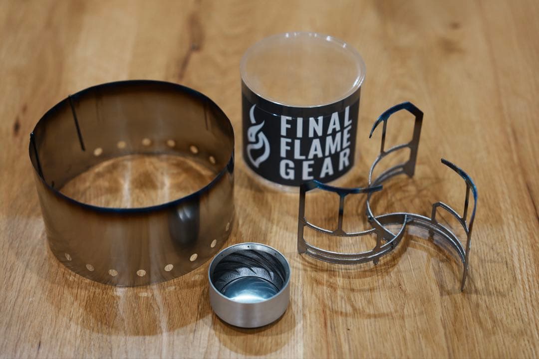 【希少】FINAL FLAME GEAR アルコールストーブ チタン五徳セット