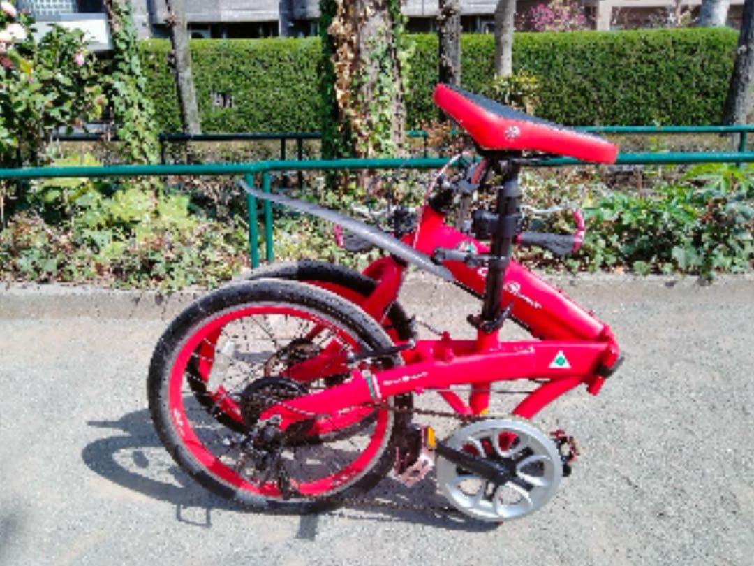 Alfa Romeo 折りたたみ自転車　レッド　アルミフレーム　大人用