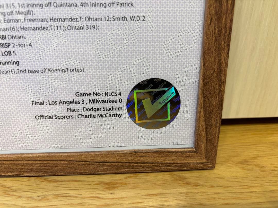 一点限定！⭐️期間限定価格⭐️大谷翔平 ３ＨＲ＆１０Ｋ伝説の試合スコアシート＆タオル